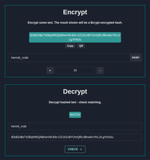 Hash generator